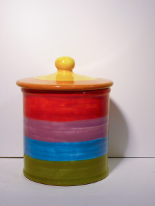 arcobaleno Zuccheriera/Rainbow Design-Zuccheriera in ceramica 
